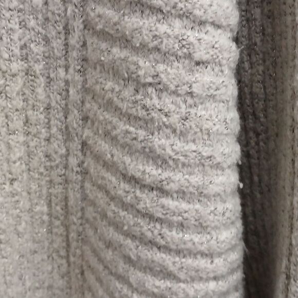 SIMPLY VERA, VERAWANG Cozy Gray Turtleneck Sweater Size L - Picture 3 of 9